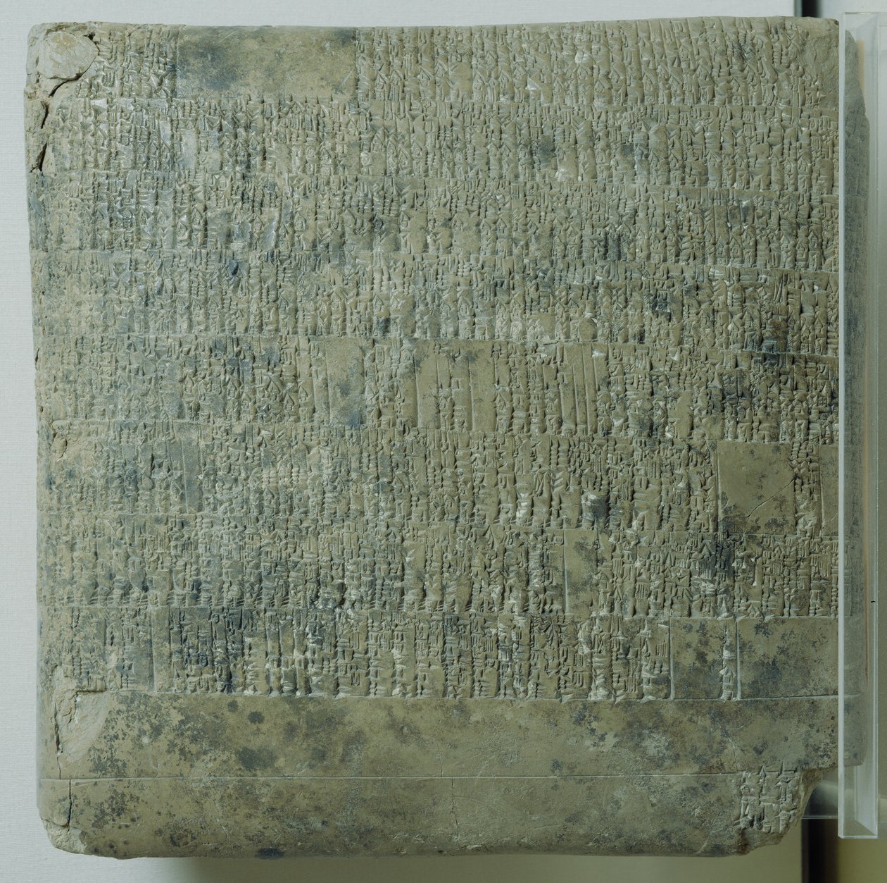 Surfplatta med kilskrift som listar jordbruksrekord, c.2040 av Mesopotamian