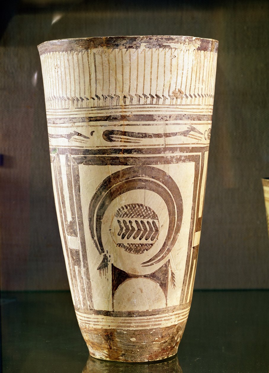 Vas, stil I, från Susa, Iran, 5000-4000 f.Kr. (keramik) av Mesopotamian