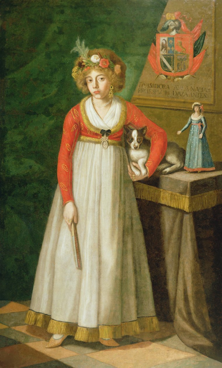 Porträtt av Isidore, 1810 av Mexican School