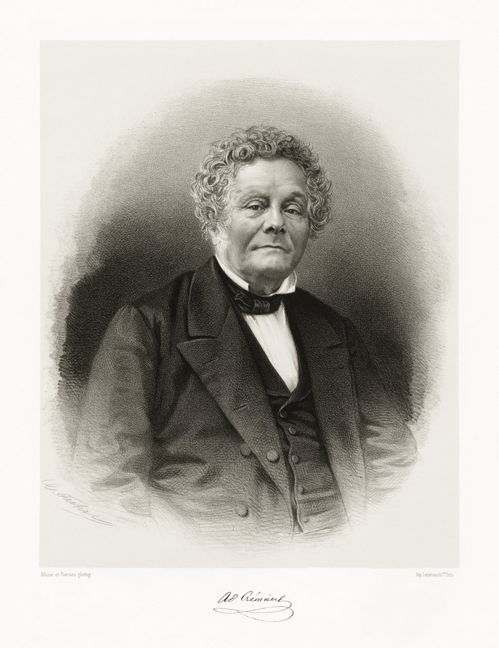 Isaac Adolphe Crémieux, 1865-66 av Meyer and Pierson