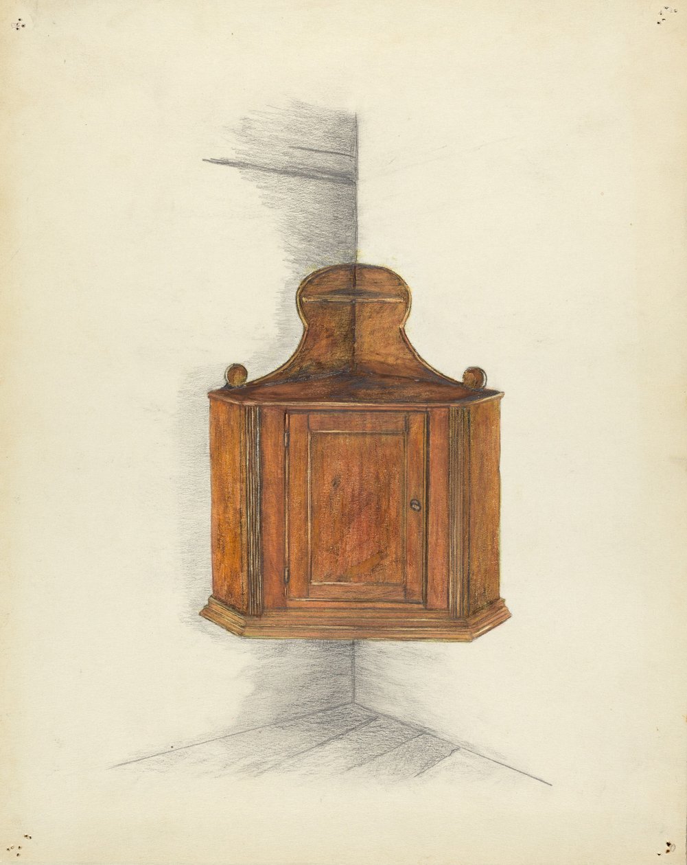 Hörnskåp, ca. 1953. av Meyer Goldbaum