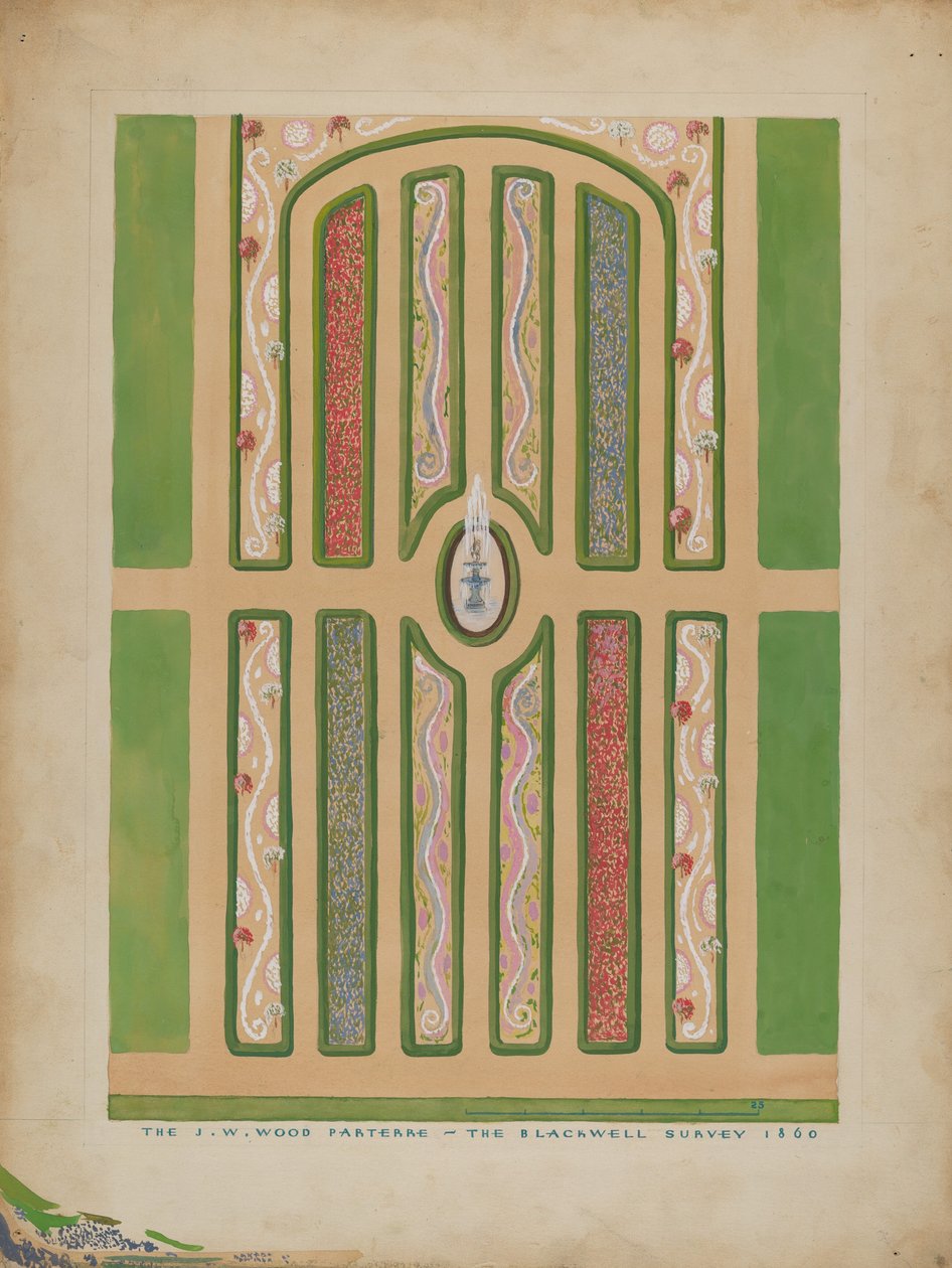 Parterre - J.W. Wood, ca. 1936. av Meyer Goldbaum