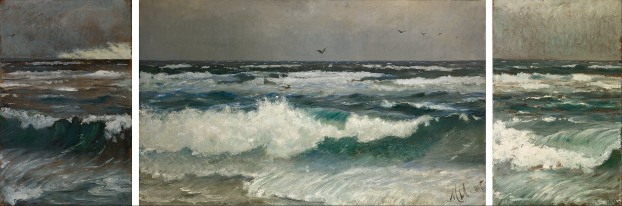 Breakers on the coast av Michael Peter Ancher