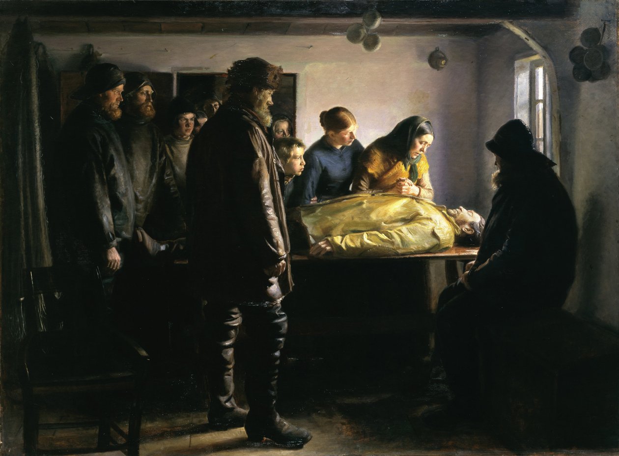 Den drunknade fiskaren av Michael Peter Ancher