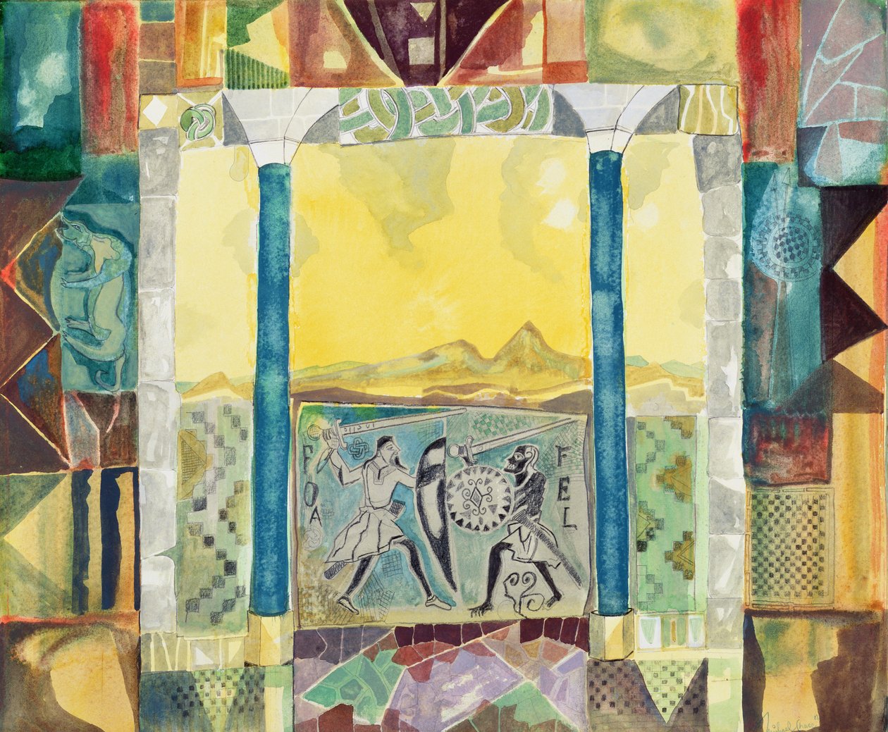 Etruskiska krigare, Tuscania av Michael Chase