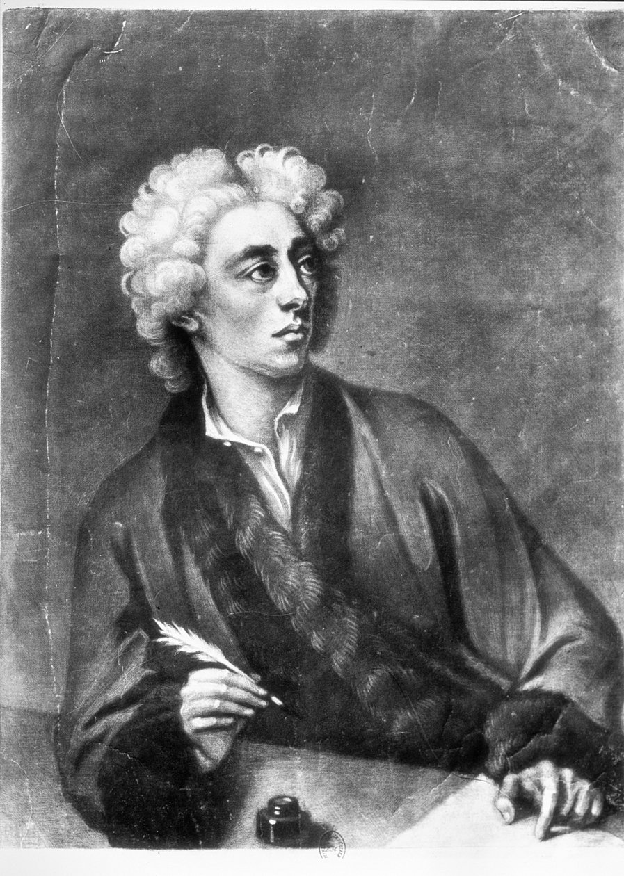 Porträtt av Alexander Pope (1686-1744) av Michael Dahl