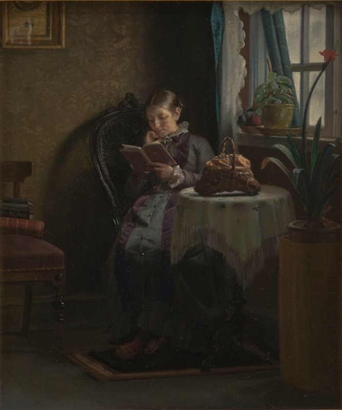  Anna Ancher readingn  av Michael Peter Ancher