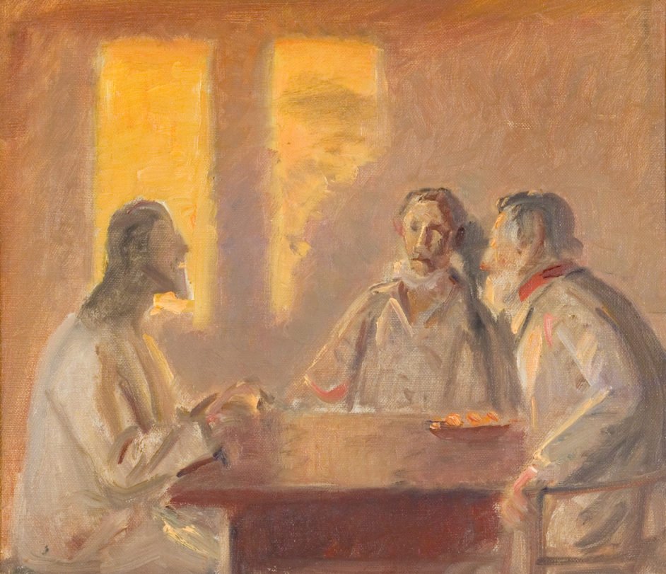  Kristus i Emmaus   av Michael Peter Ancher