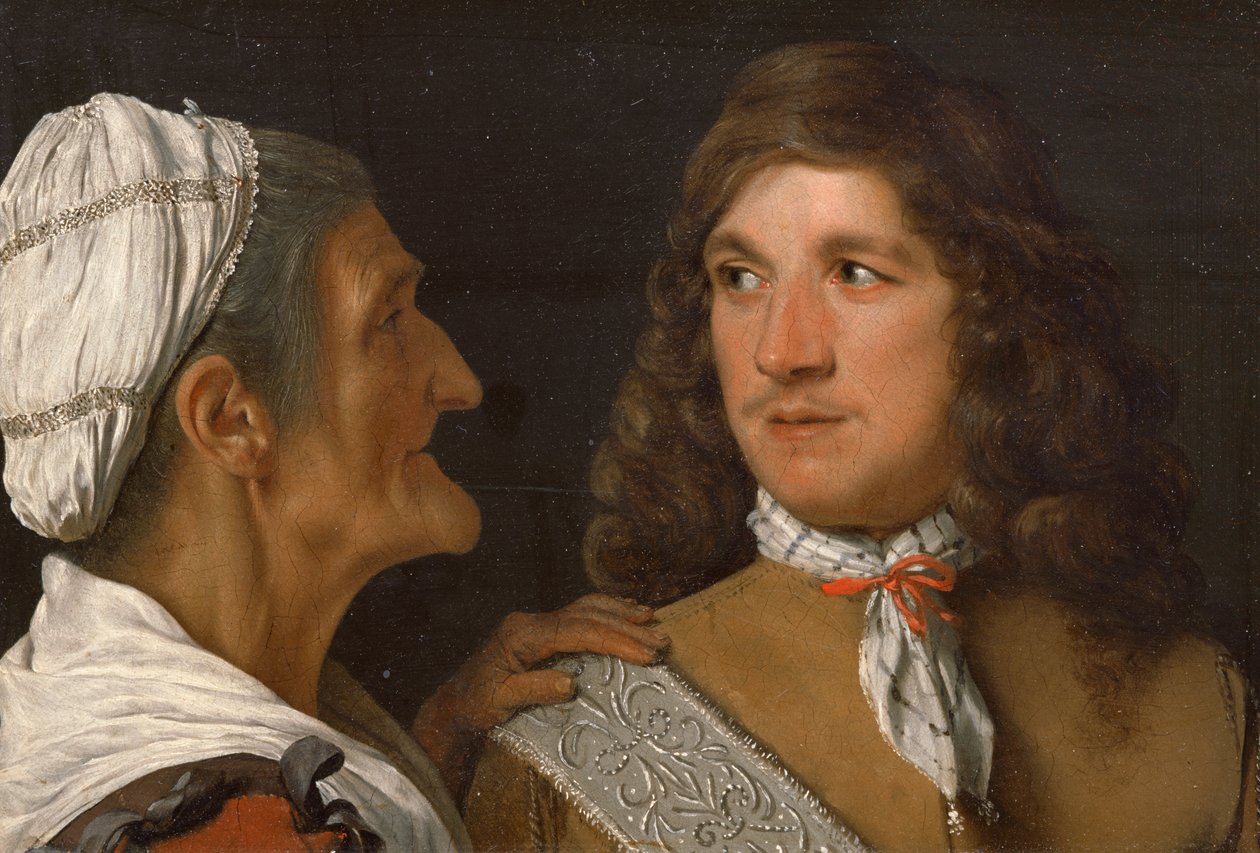 A Young Man and the Procuress (olja på koppar) av Michael Sweerts