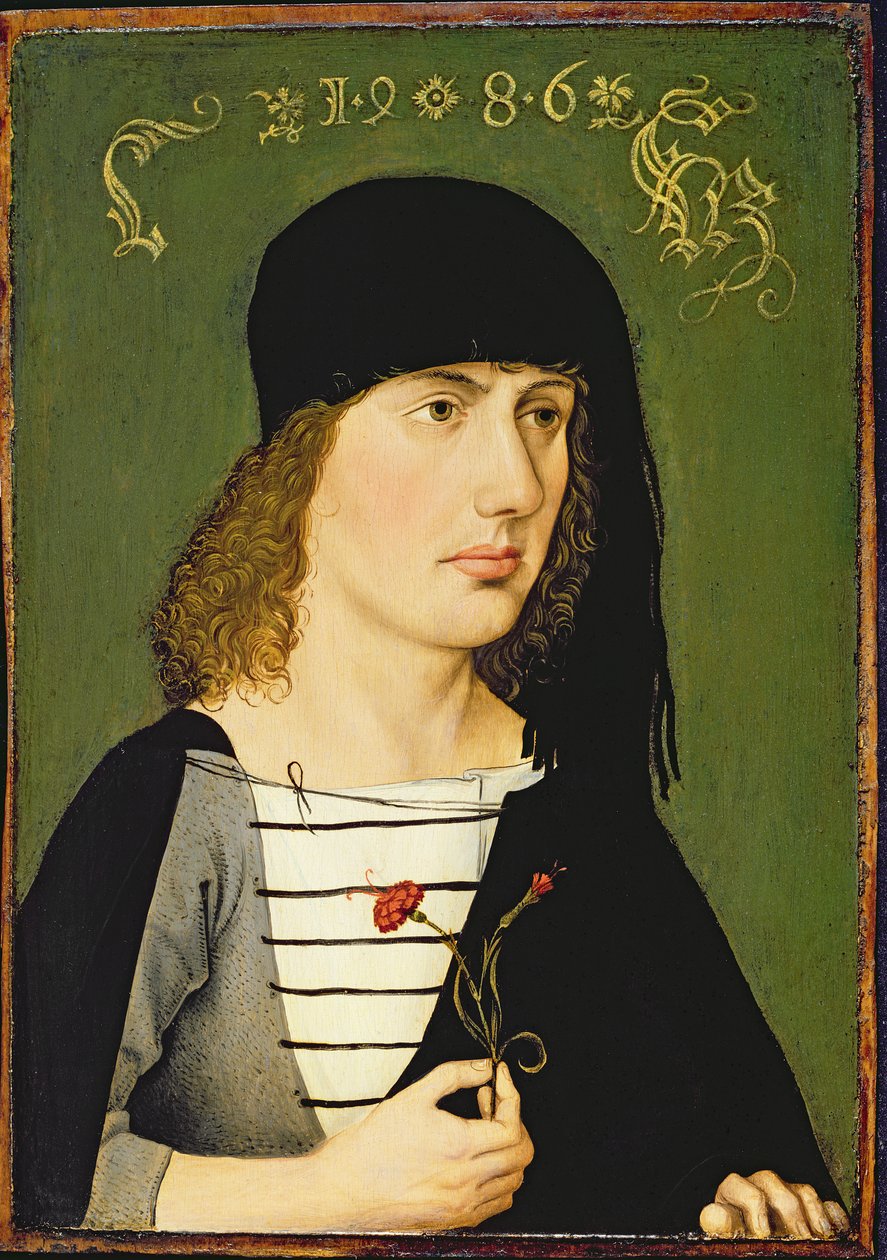 En ung man, 1486 av Michael Wolgemut or Wolgemuth