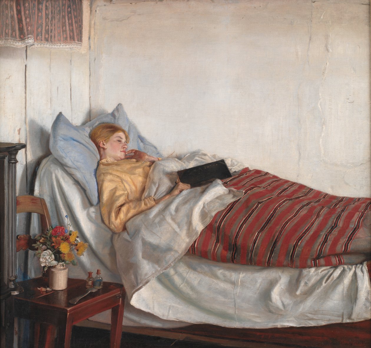 Den sjuka flickan av Michael Ancher