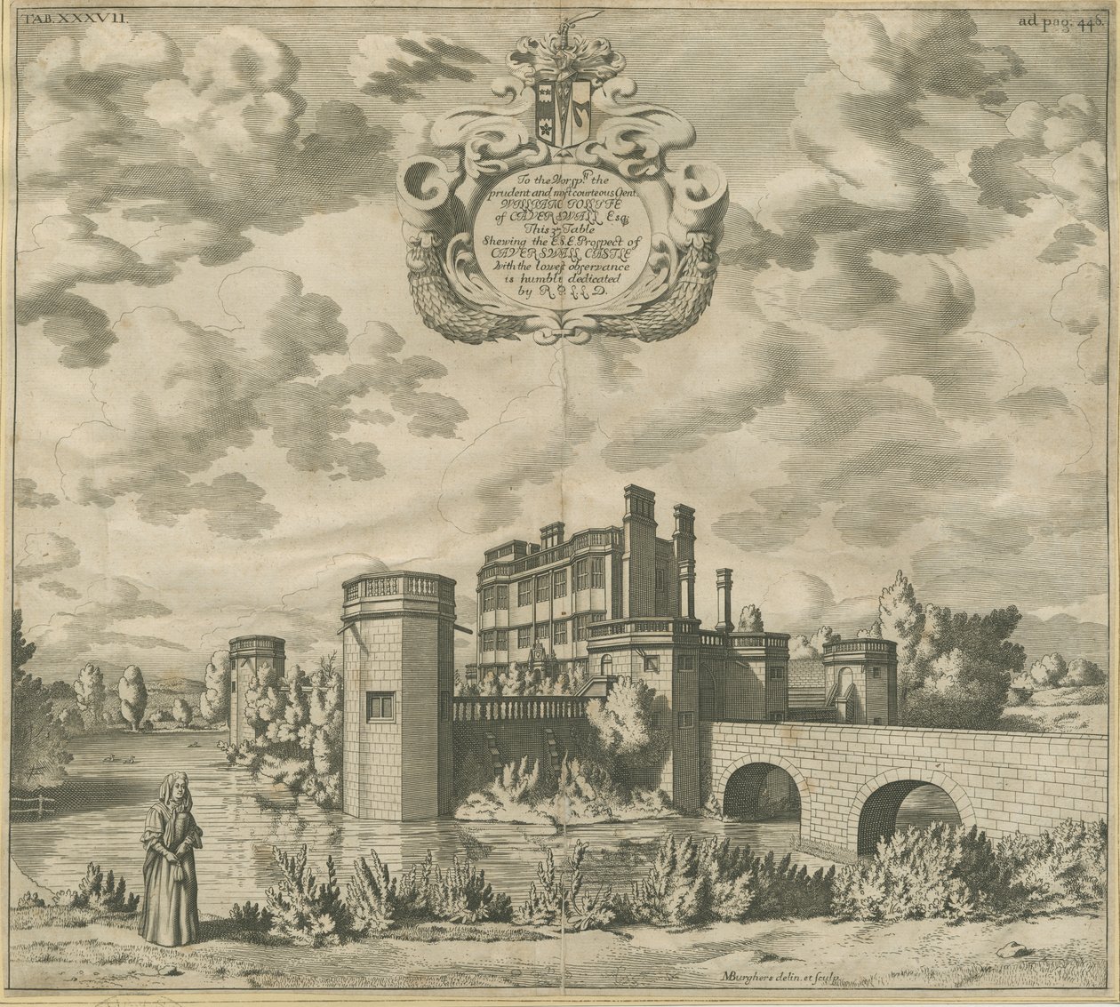 Caverswall Castle: gravyr i kopparplåt, nd [1653-1686] (tryck) av Michael Burghers