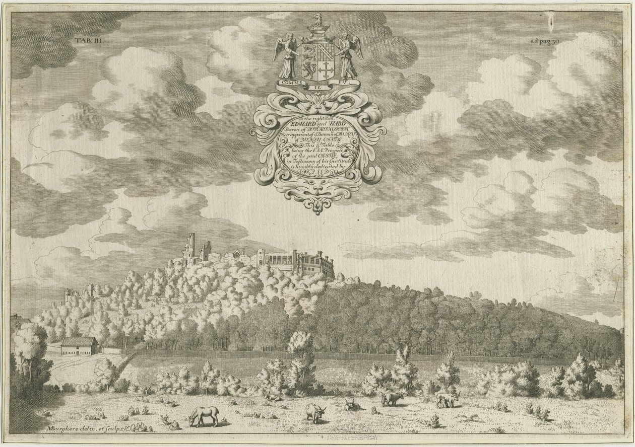 Dudley Castle: gravyr i kopparplåt, nd [1653-1686] (tryck) av Michael Burghers