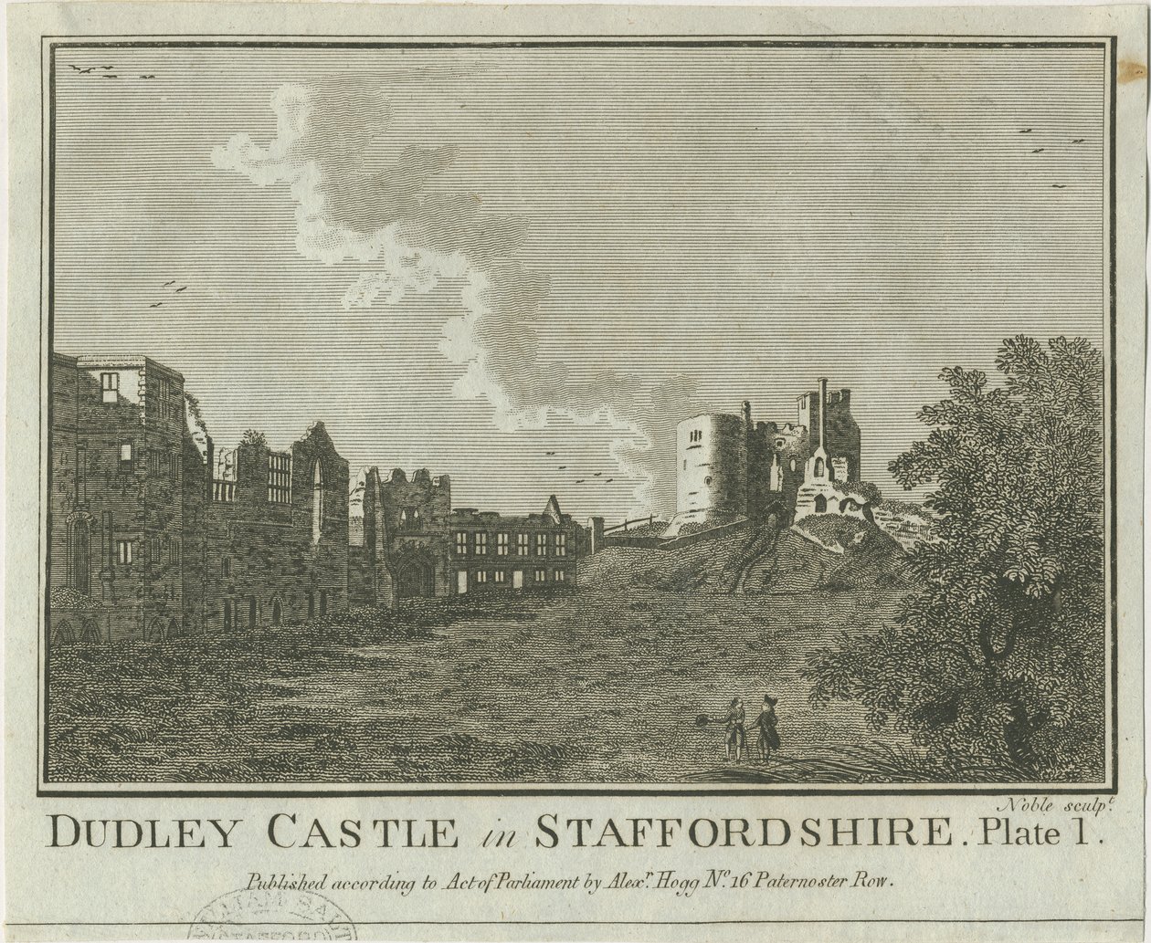 Dudley Castle: kopparplåtgravyr, nd [1653-1686] av Michael Burghers