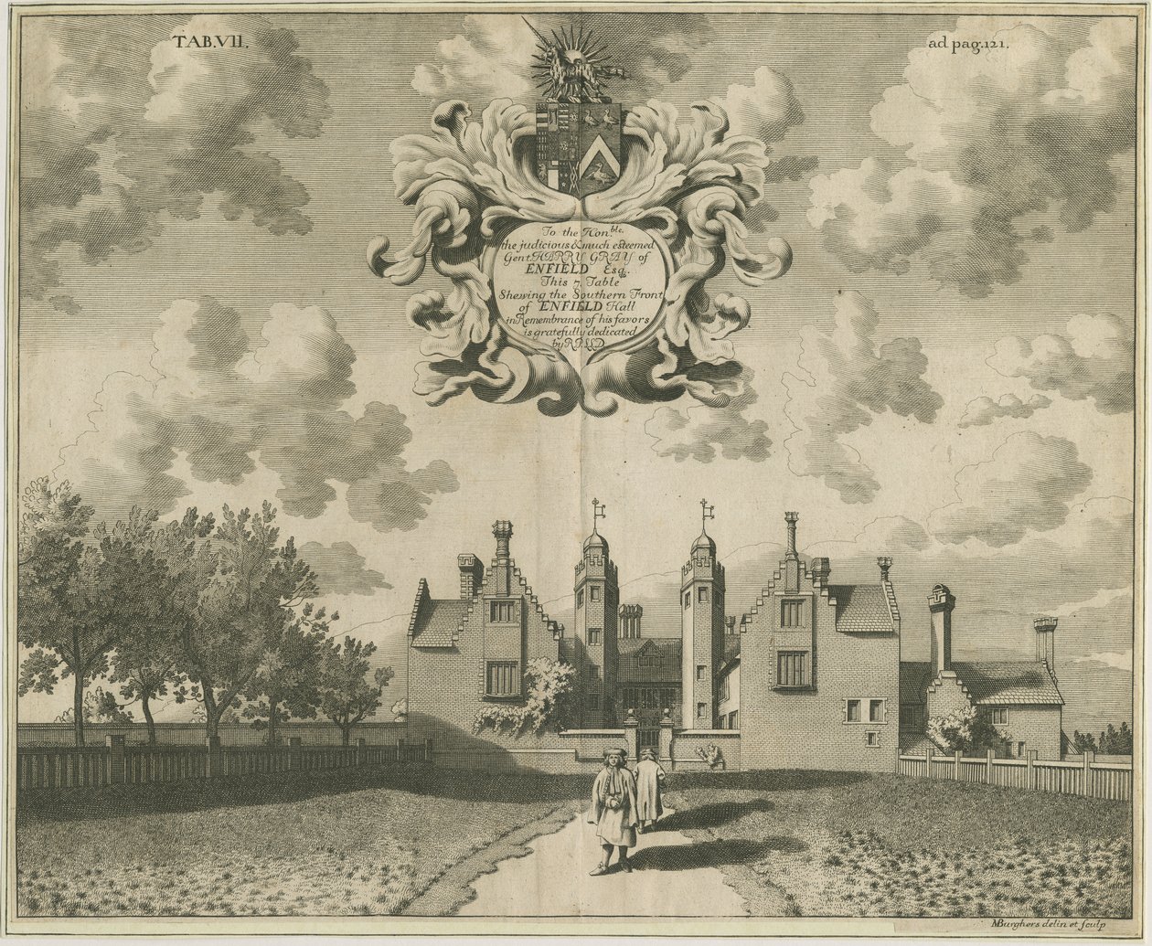 Enville Hall: kopparplåtgravyr, nd [1653-1686] av Michael Burghers
