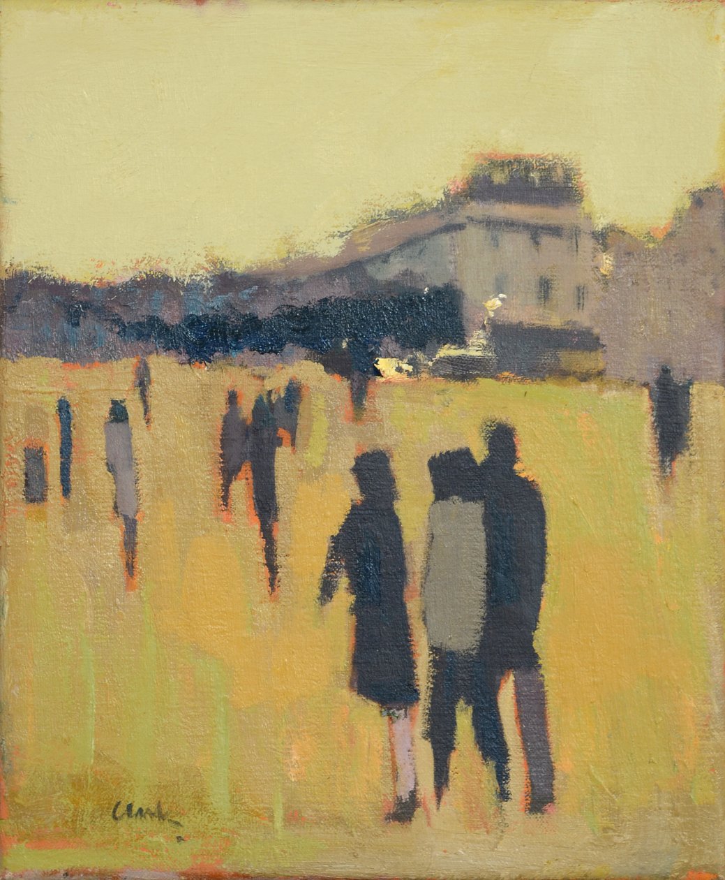 Friends, 2017 (olja på linne) av Michael G. Clark