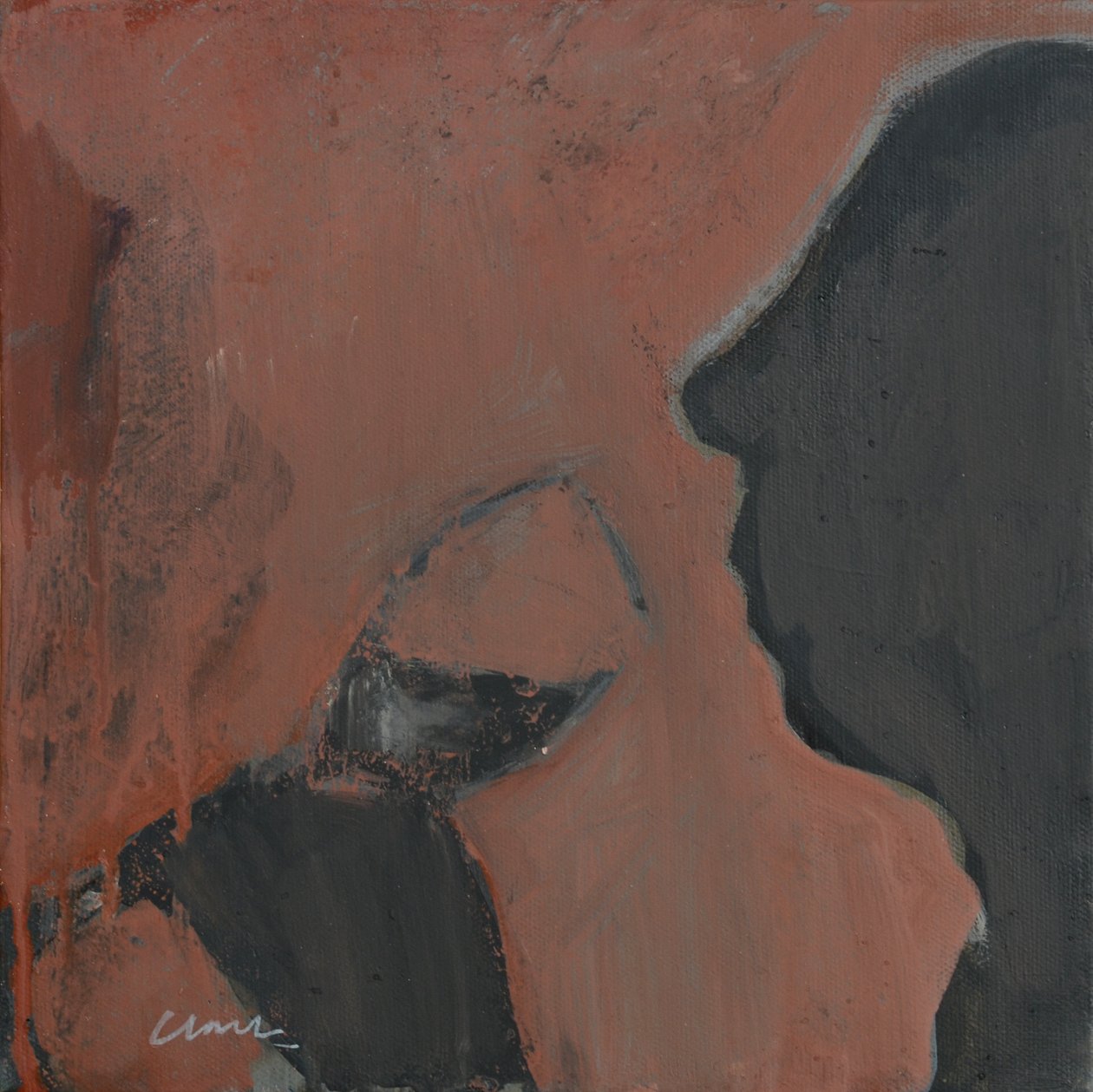Wine Bibbing, 2016 (akryl på duk) av Michael G. Clark