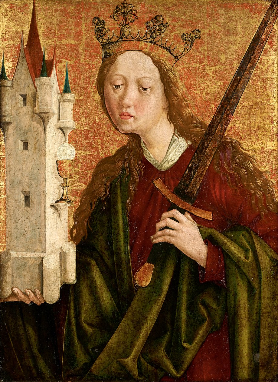 Gör du. Barbara av Michael Pacher (Werkstatt)