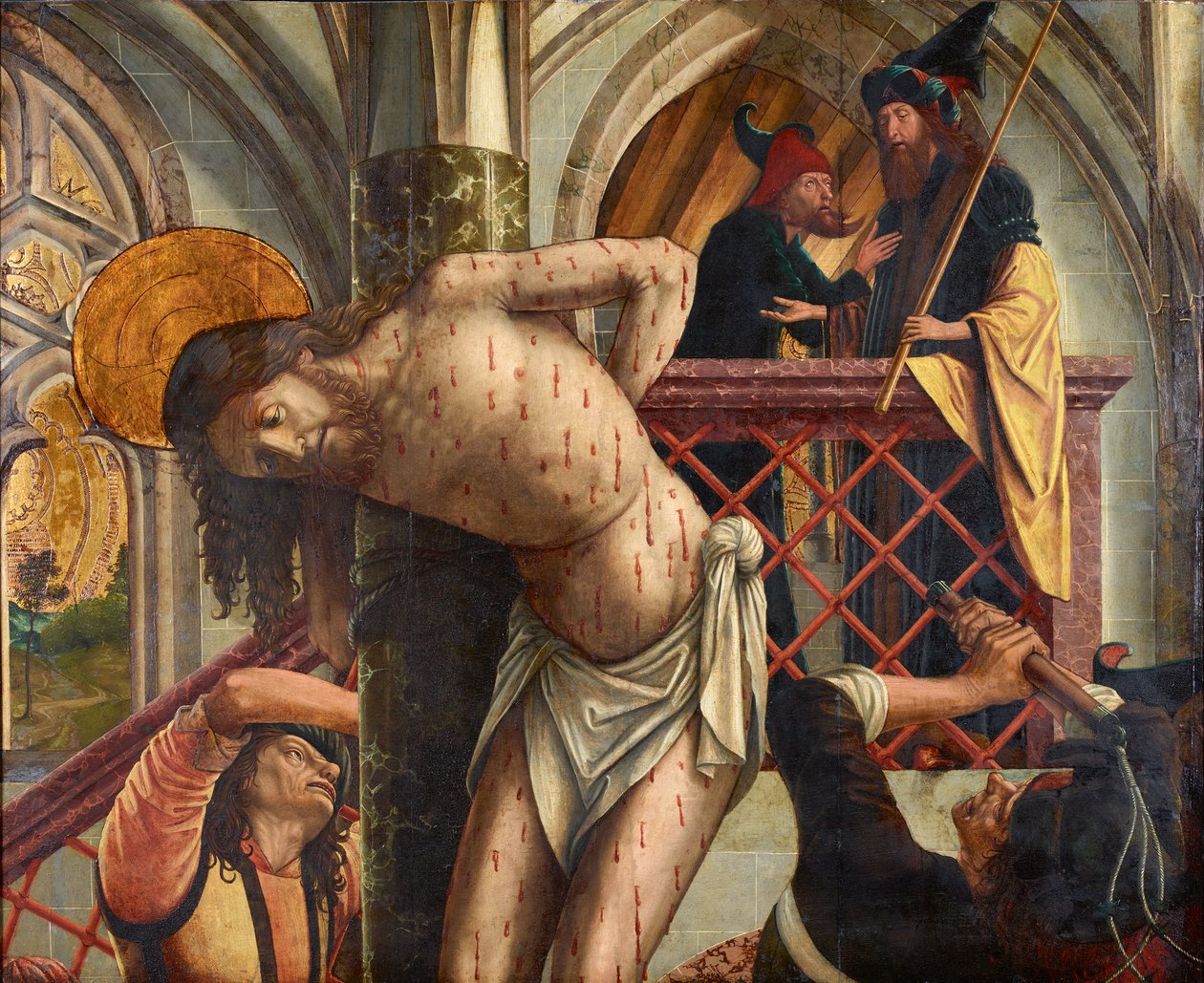 Kristi flagellation av Michael Pacher