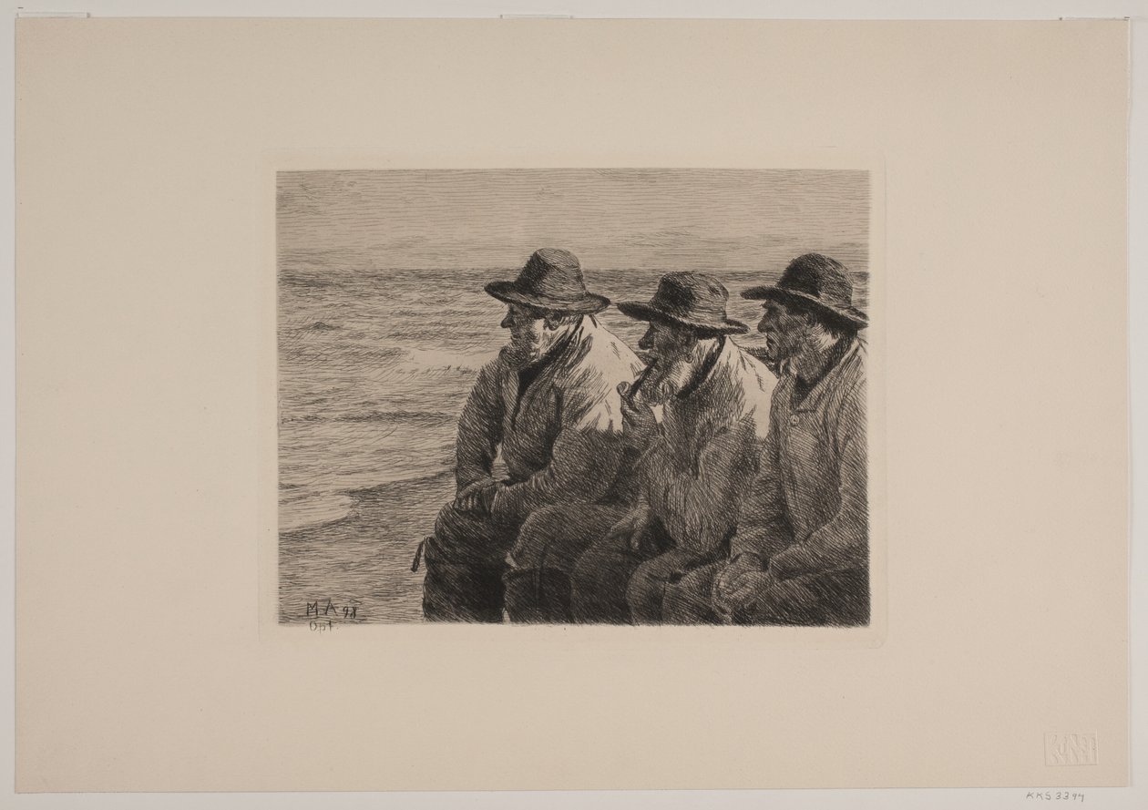 Danska: Tre fiskare av Michael Peter Ancher