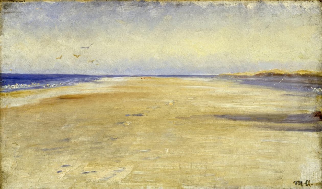M.P. Ancher, På stranden nära Skagen av Michael Peter Ancher
