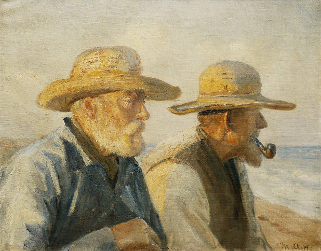 De gamla fiskarna, av Michael Peter Ancher