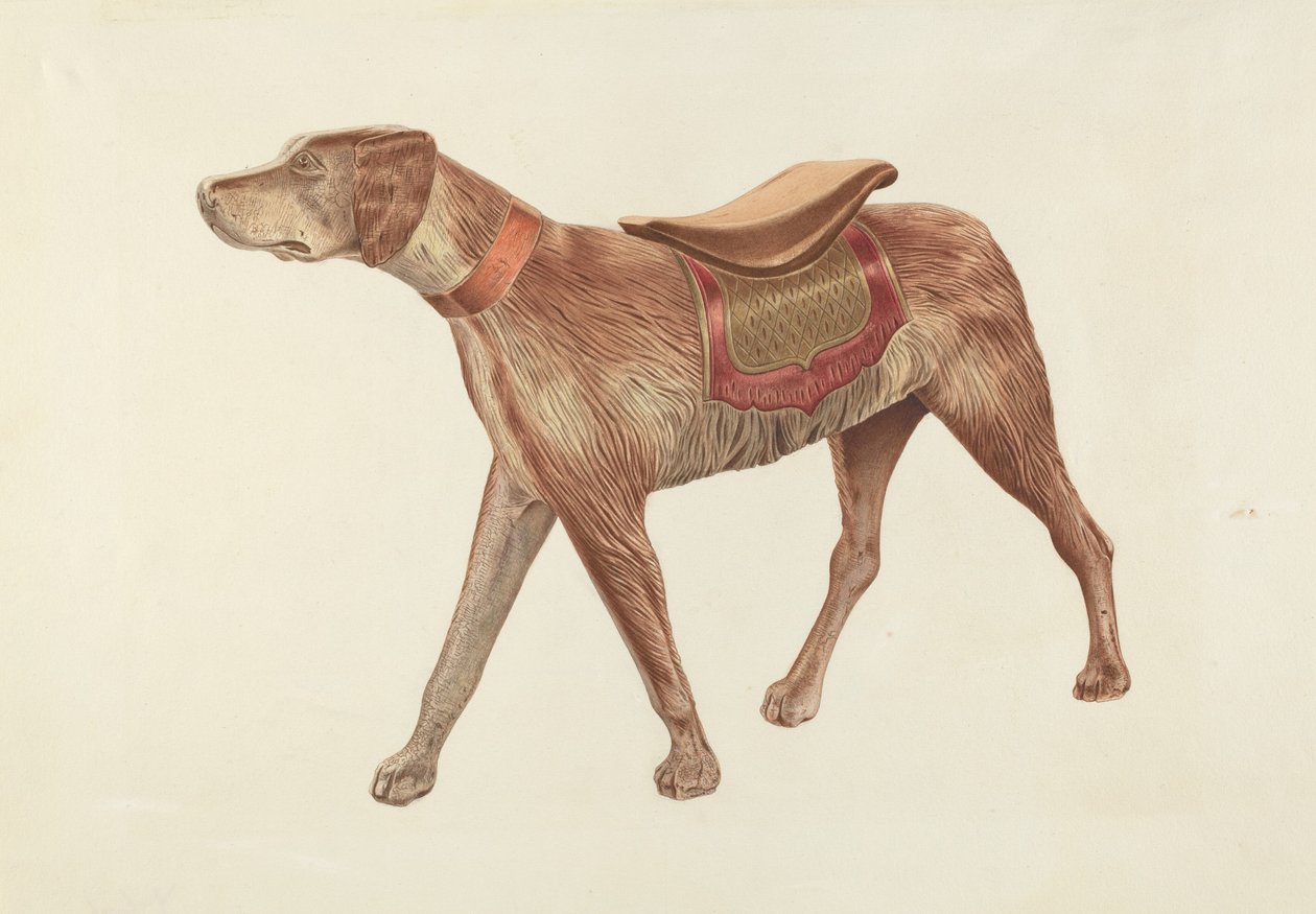 Karusellhund, ca. 1938. av Michael Riccitelli