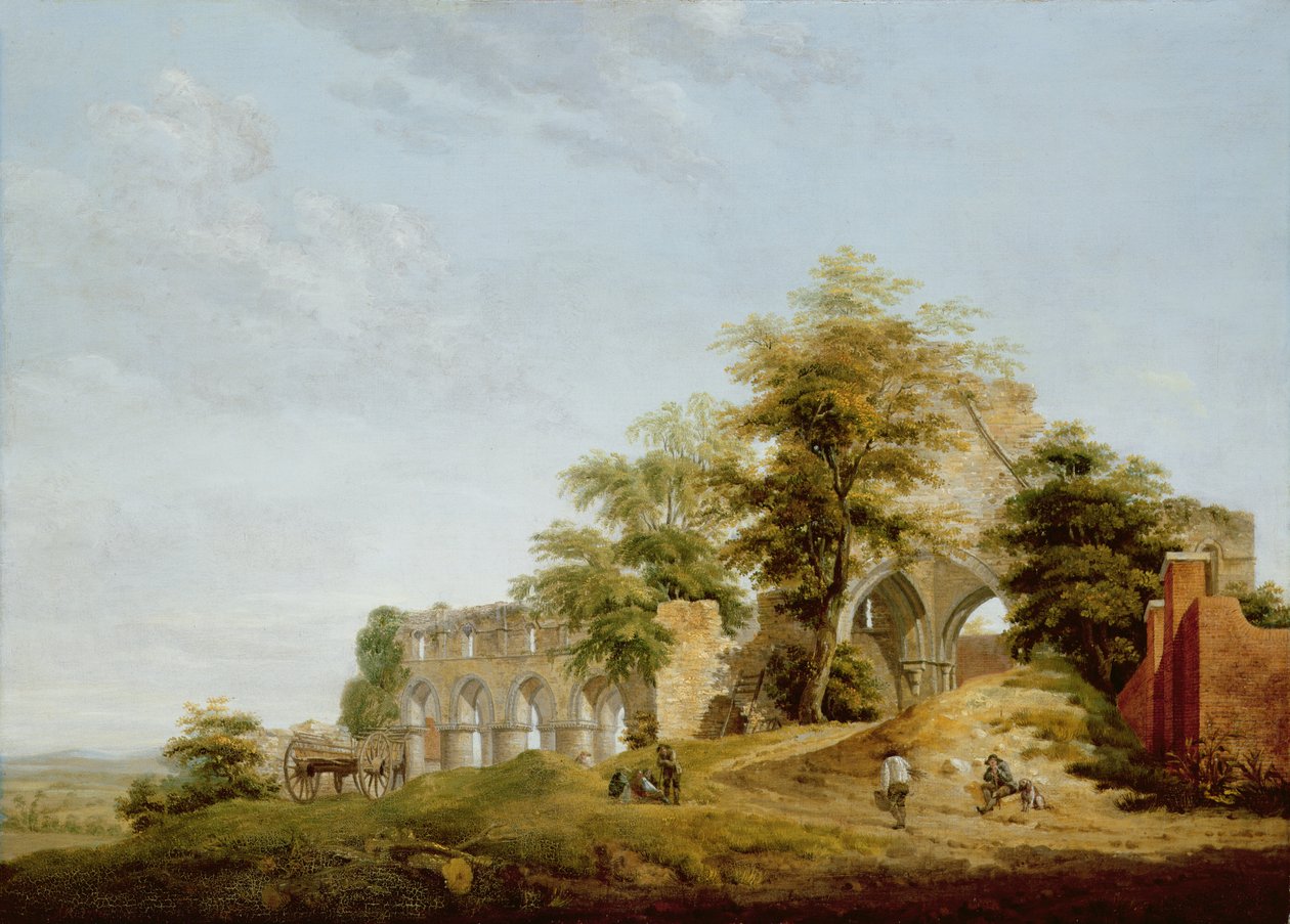Ruinerna av Buildwas Abbey, 1770 av Michael Rooker