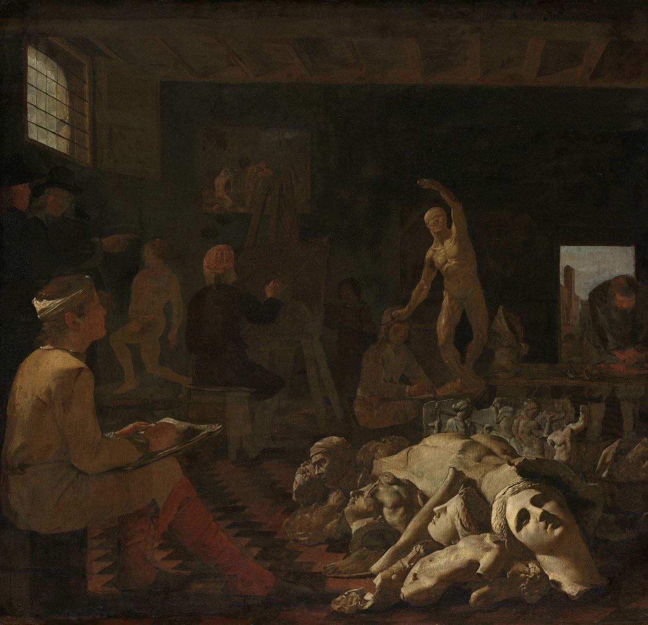 En målarstudio av Michael Sweerts