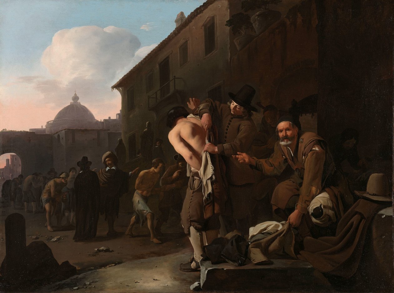 Kläder den nakna Att klä nakenbilderna av Michael Sweerts