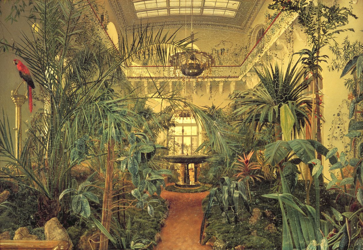 Vinterträdgården i Vinterpalatset, St. Petersburg, 1840 av Michail Ivanovich Antonov