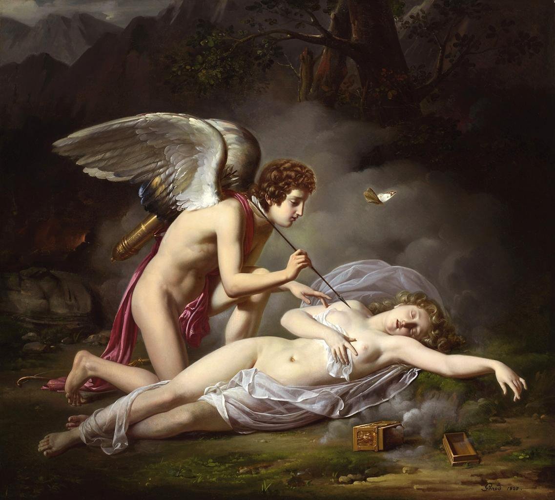 Amour and Psychen av Michel Philibert Genod