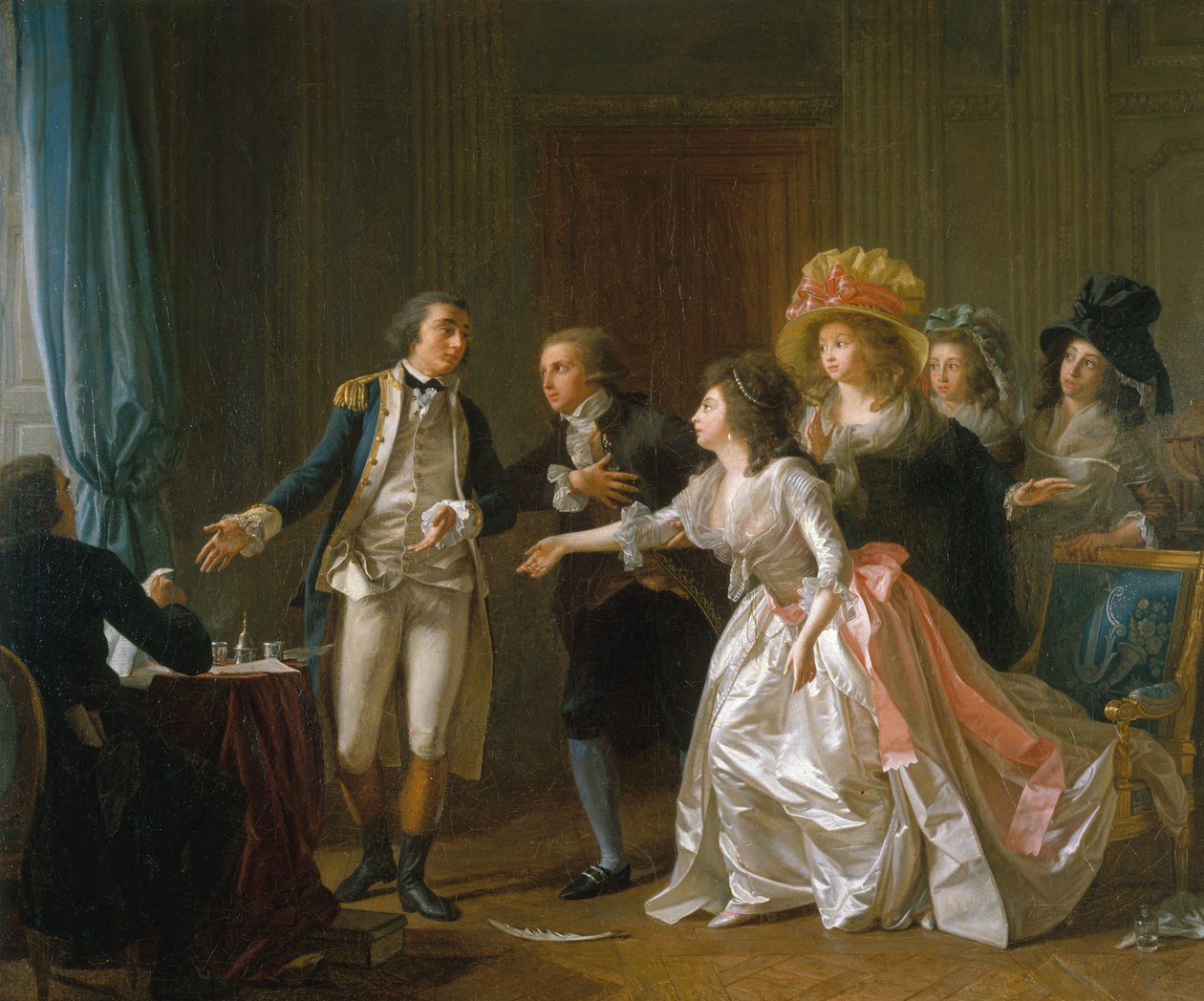 Det avbrutna äktenskapsavtalet, c. 1789. av Michel Garnier
