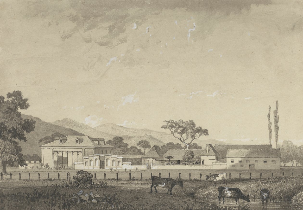 Bostad på Orange Grove Estate, Tacarigua av Michel Jean Cazabon