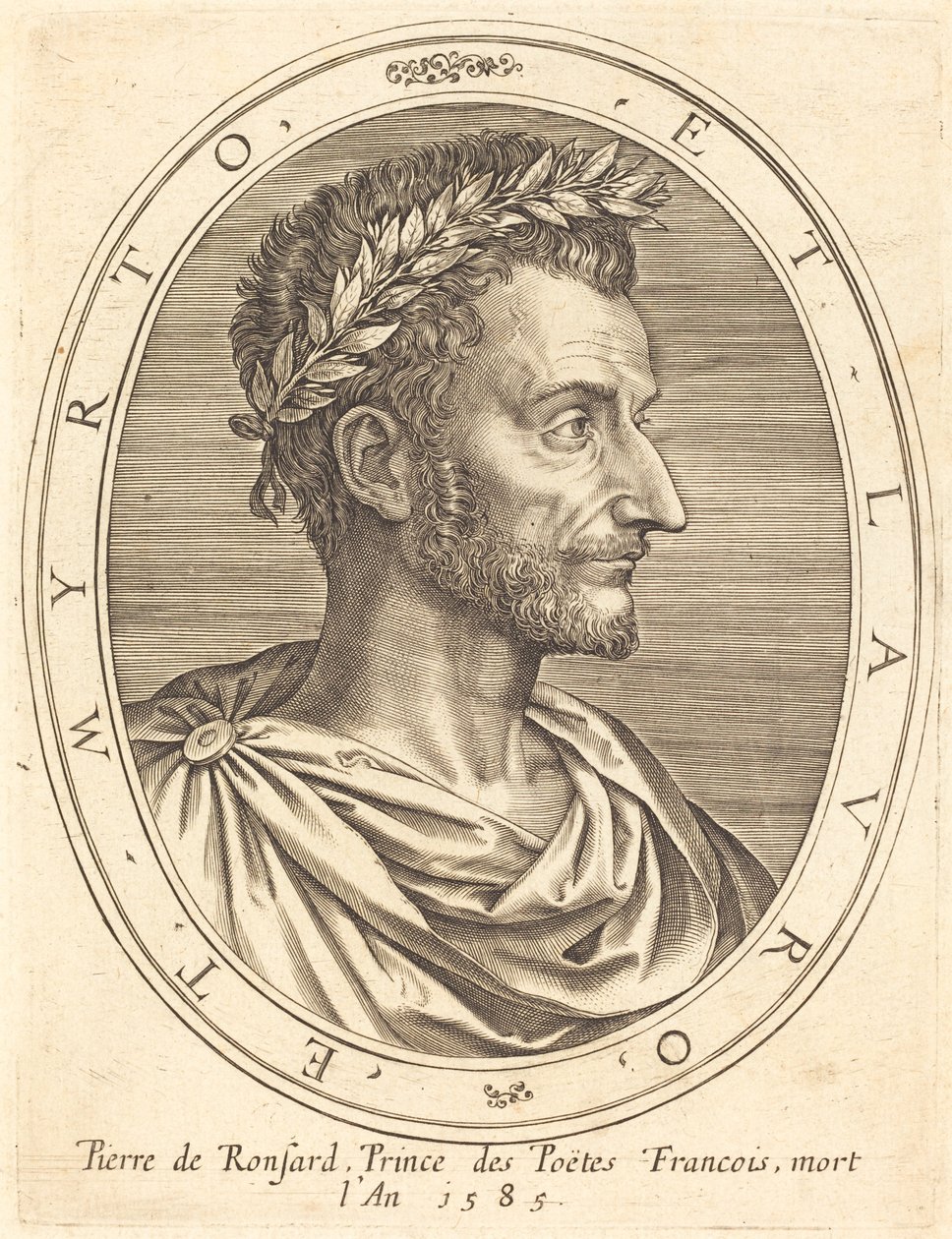 Pierre de Ronsard av Michel Lasne