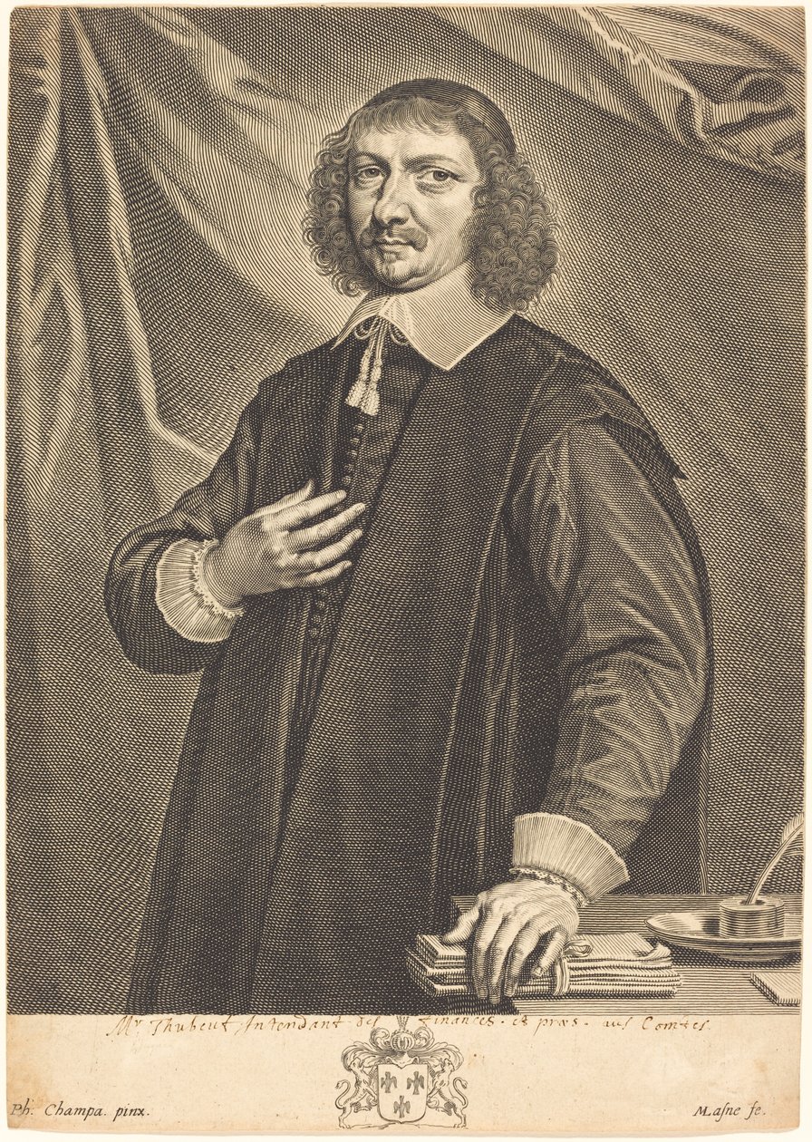 Jacques Thubeuf av Michel Lasne after Philippe de Champaigne