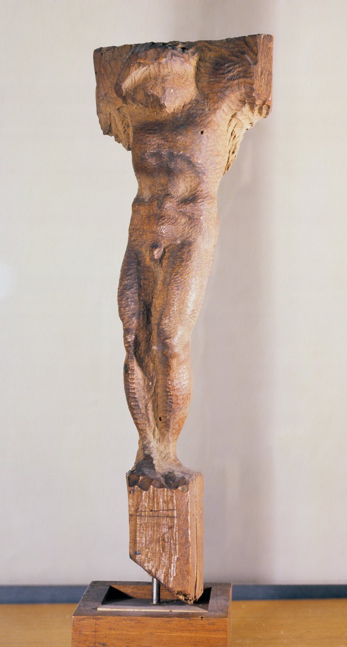 Korsfästelse (terrakotta) av Michelangelo Buonarroti
