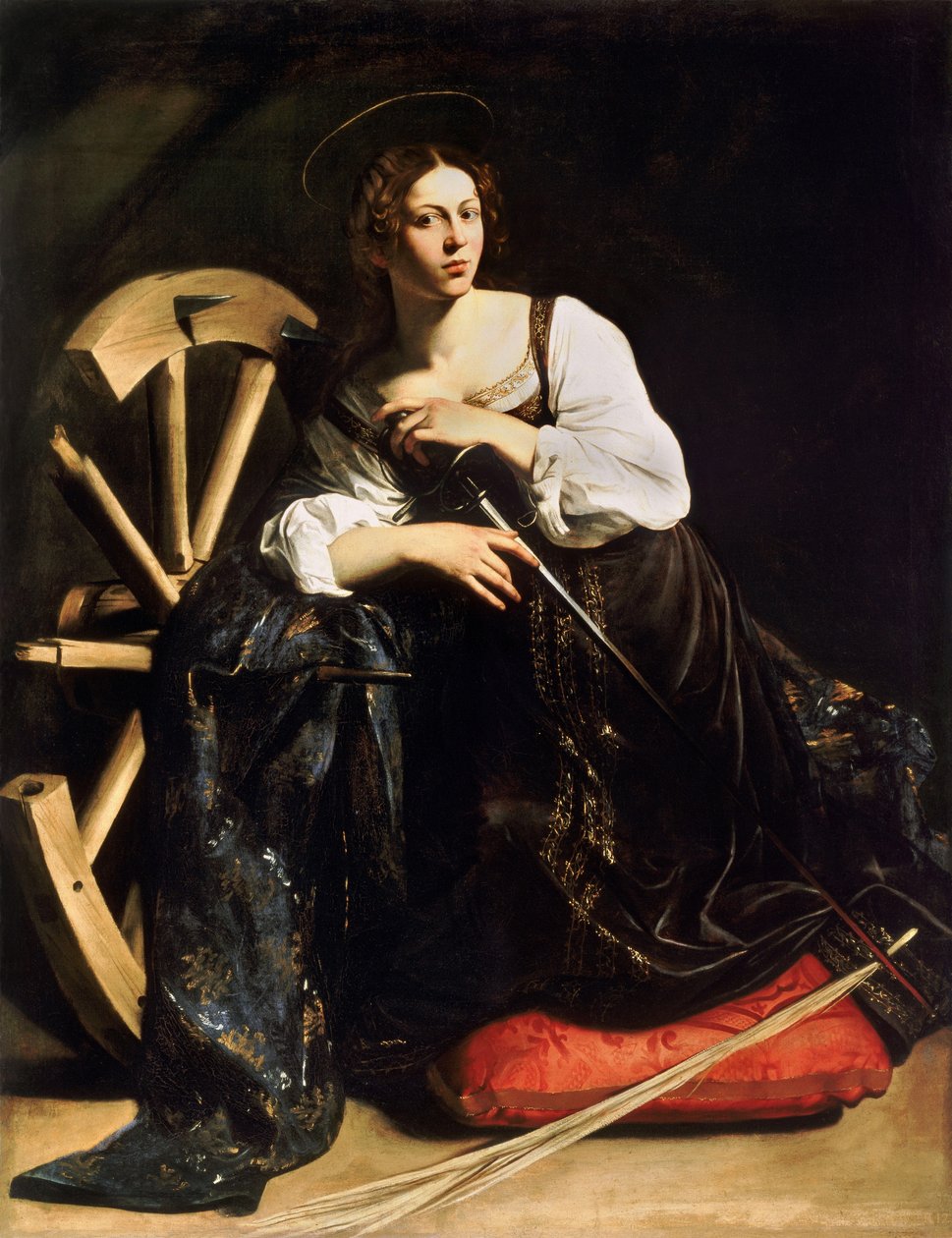 Hl. Katharina von Alexandrien av Michelangelo Merisi Caravaggio