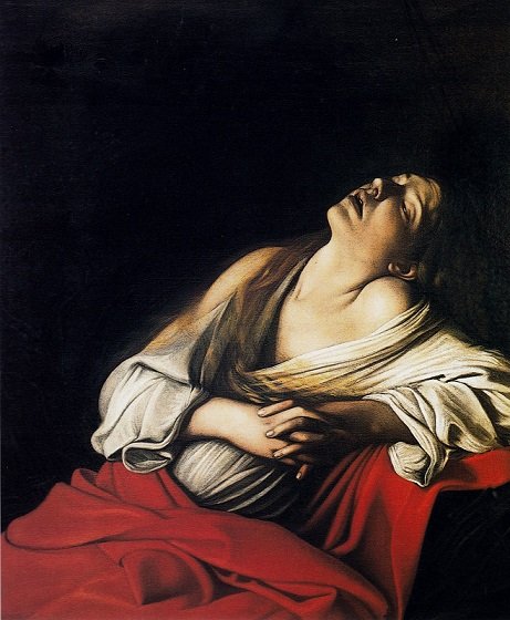 Magdalena i extas av Michelangelo Merisi Caravaggio