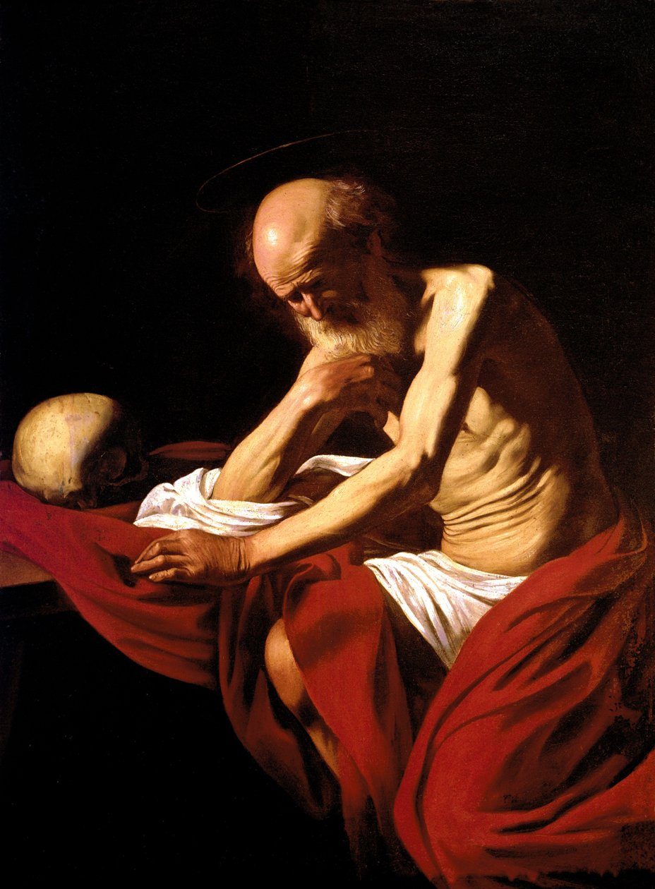 Sankt Jerome böter av Michelangelo Merisi Caravaggio