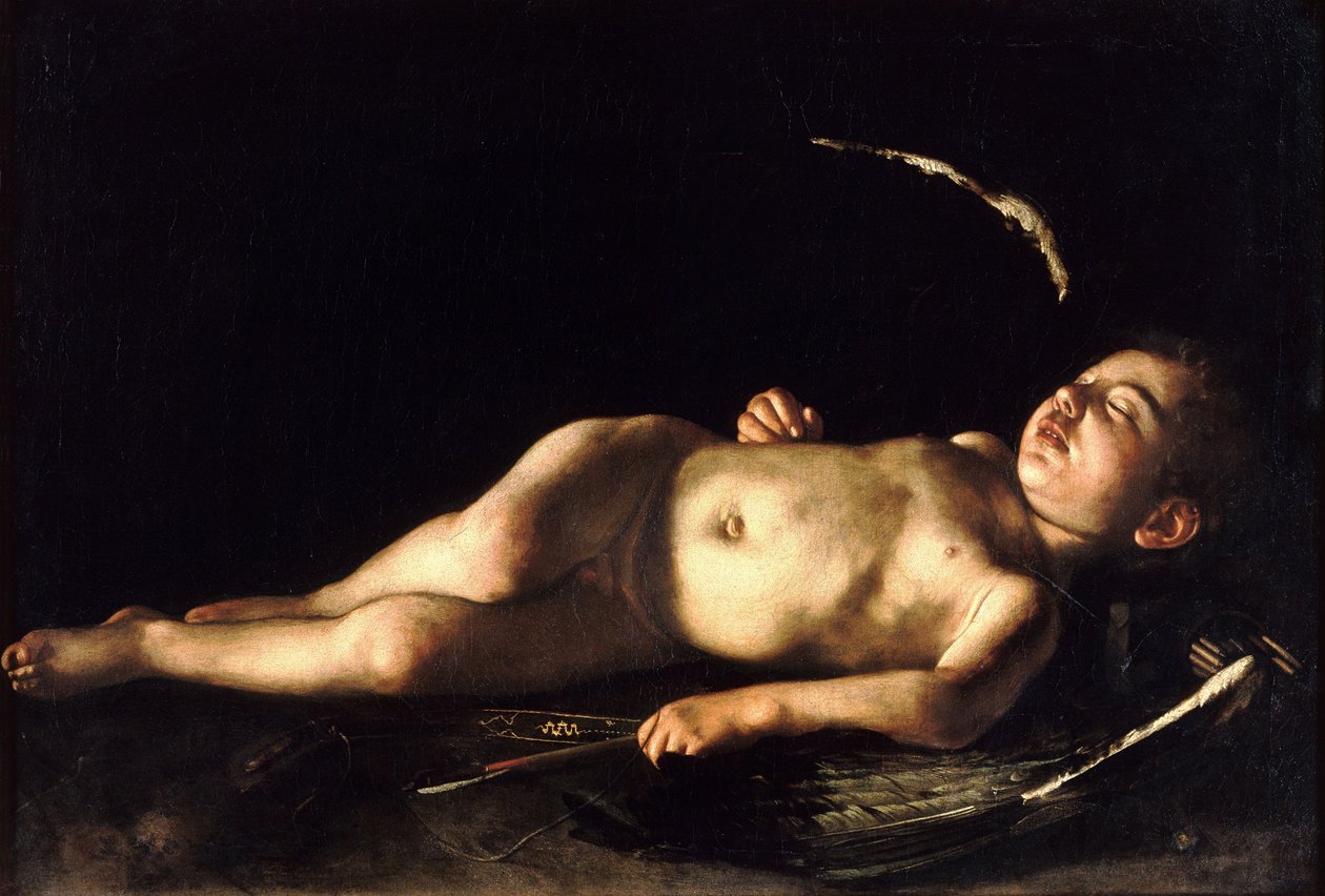 Sleeping Cupid av Michelangelo Merisi Caravaggio