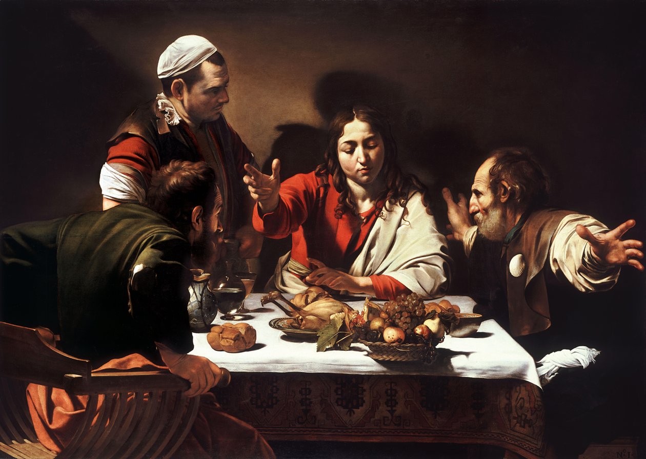Kvällsmat på Emmaus av Michelangelo Merisi Caravaggio