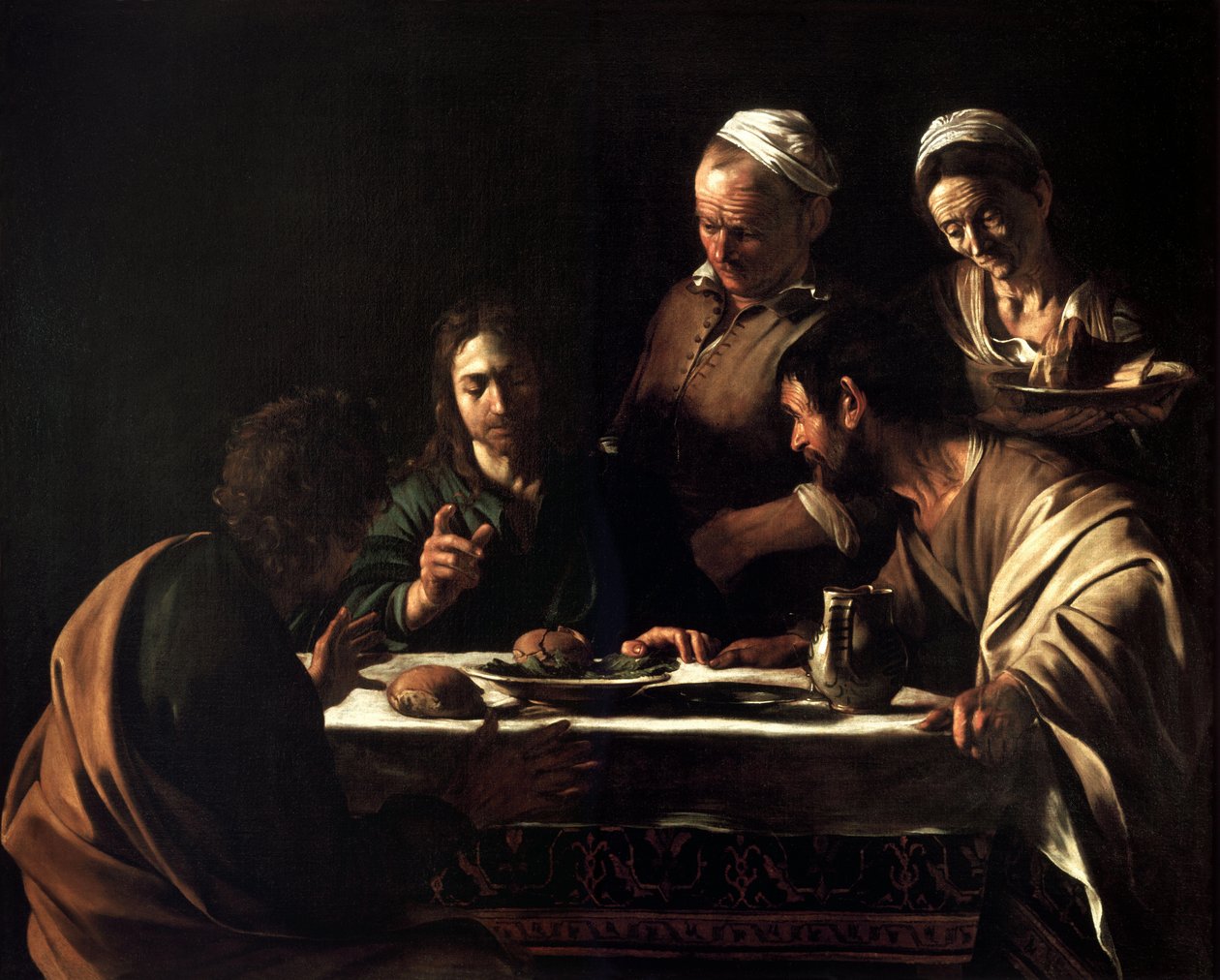 Kvällsmat på Emmaus av Michelangelo Merisi Caravaggio