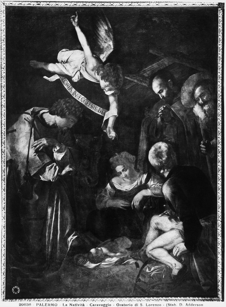 Födelse, 1609 av Michelangelo Merisi Caravaggio