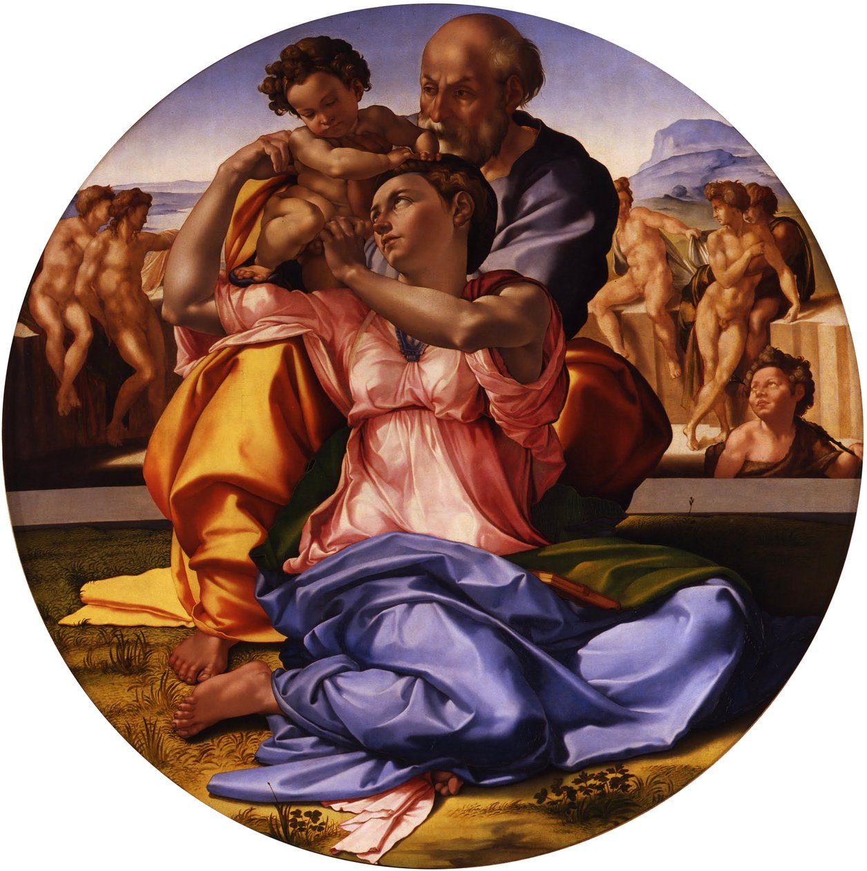Italienska: Tondo Doni Doni "Tondo av Michelangelo