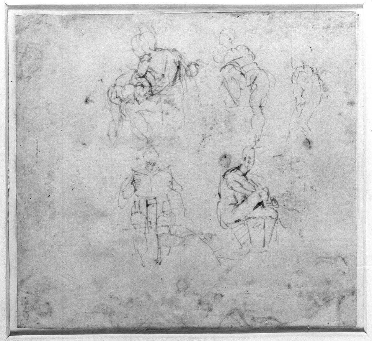 Figurstudie, c.1511 av Michelangelo Buonarroti