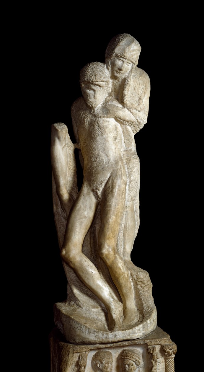 Pieta Rondanini. Skulptur av Michelangelo Buonarroti