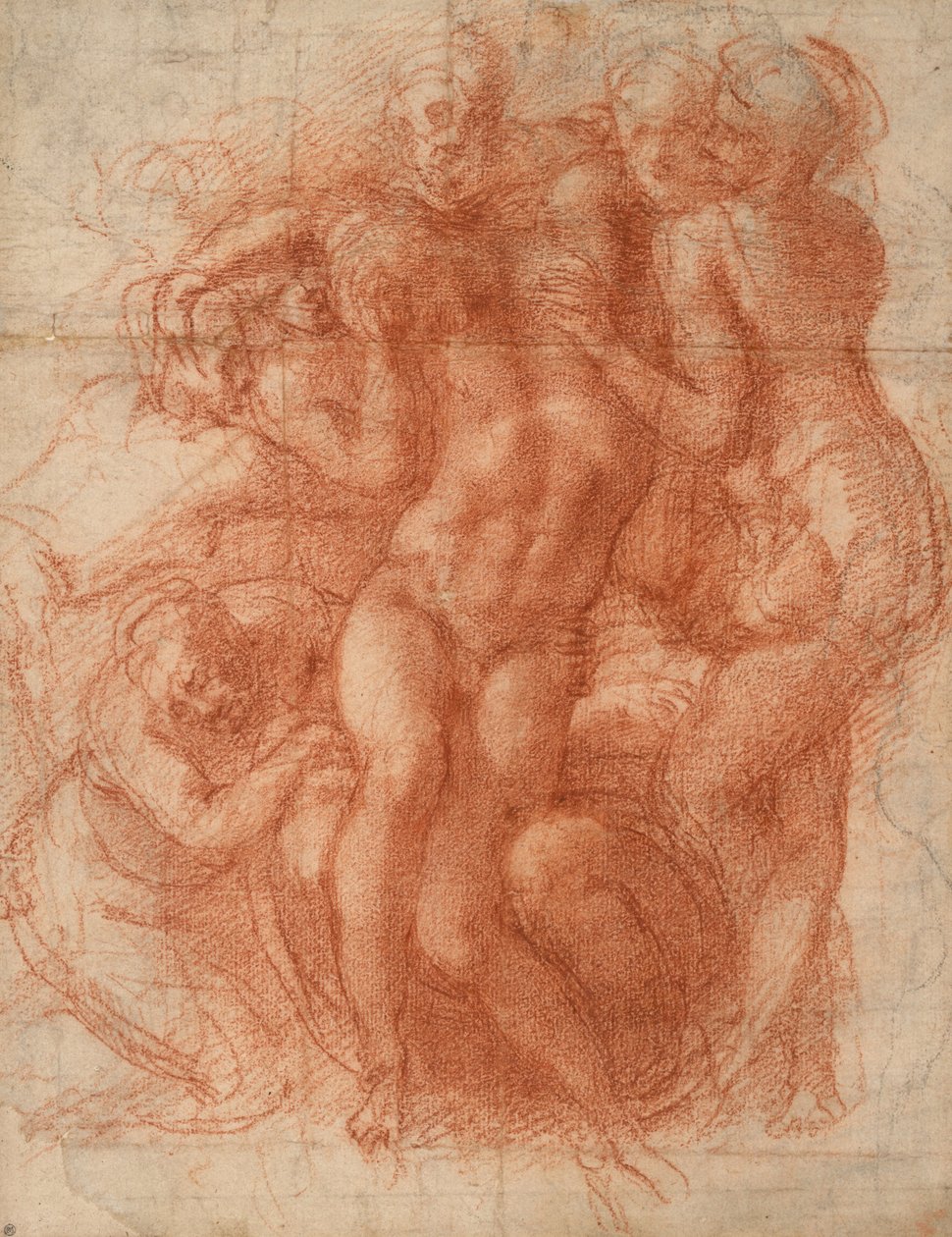Klagosång, ca 1530 (röd krita) av Michelangelo Buonarroti