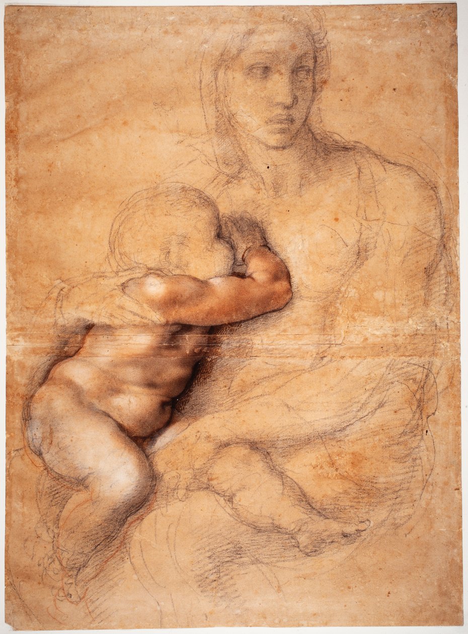 Madonna med barn av Michelangelo Buonarroti