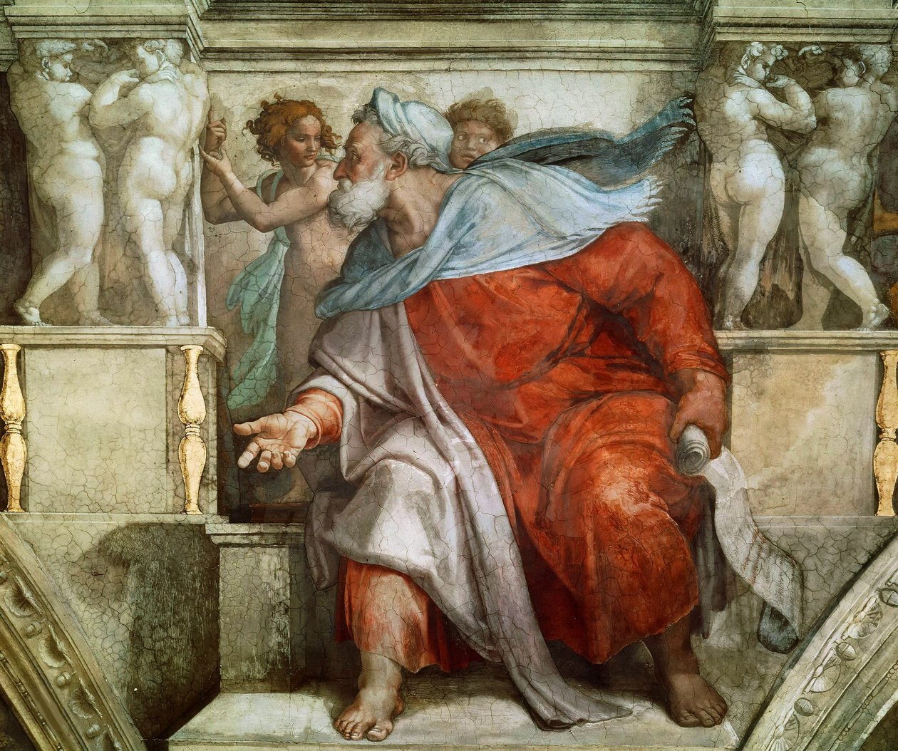 Profeten Hesekiel av Michelangelo Buonarroti